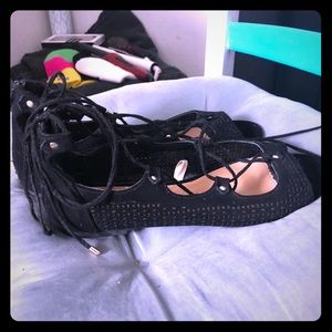 BLACK GLADIATOR SANDLES